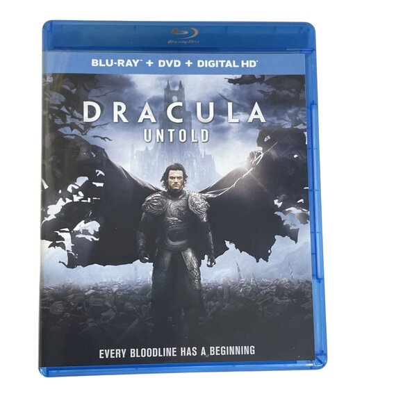 Dracula Untold Sci Fi Blue Ray DVD 2014 PG 13 u Luke Evans Dominic Cooper Sarah - Picture 1 of 5